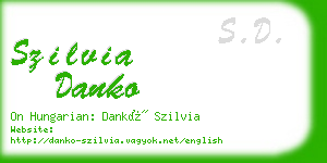 szilvia danko business card